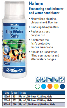 HALOEX 100ml, vedenvaihtoihin